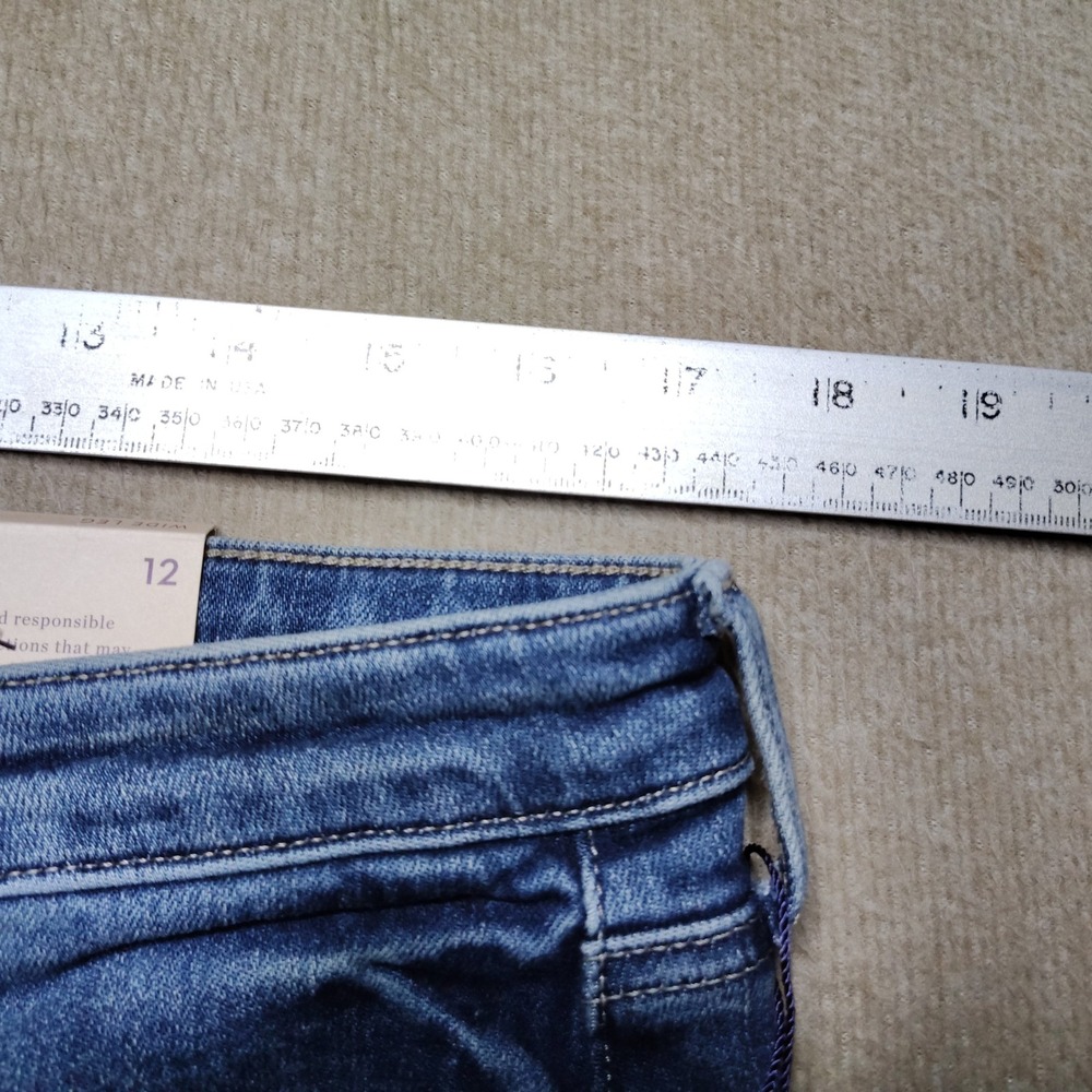NYDJ Teresa Wide Leg Womens 12 Rio Rapids NWT Lift Tuck Stretch Denim Jeans - Picture 6 of 7